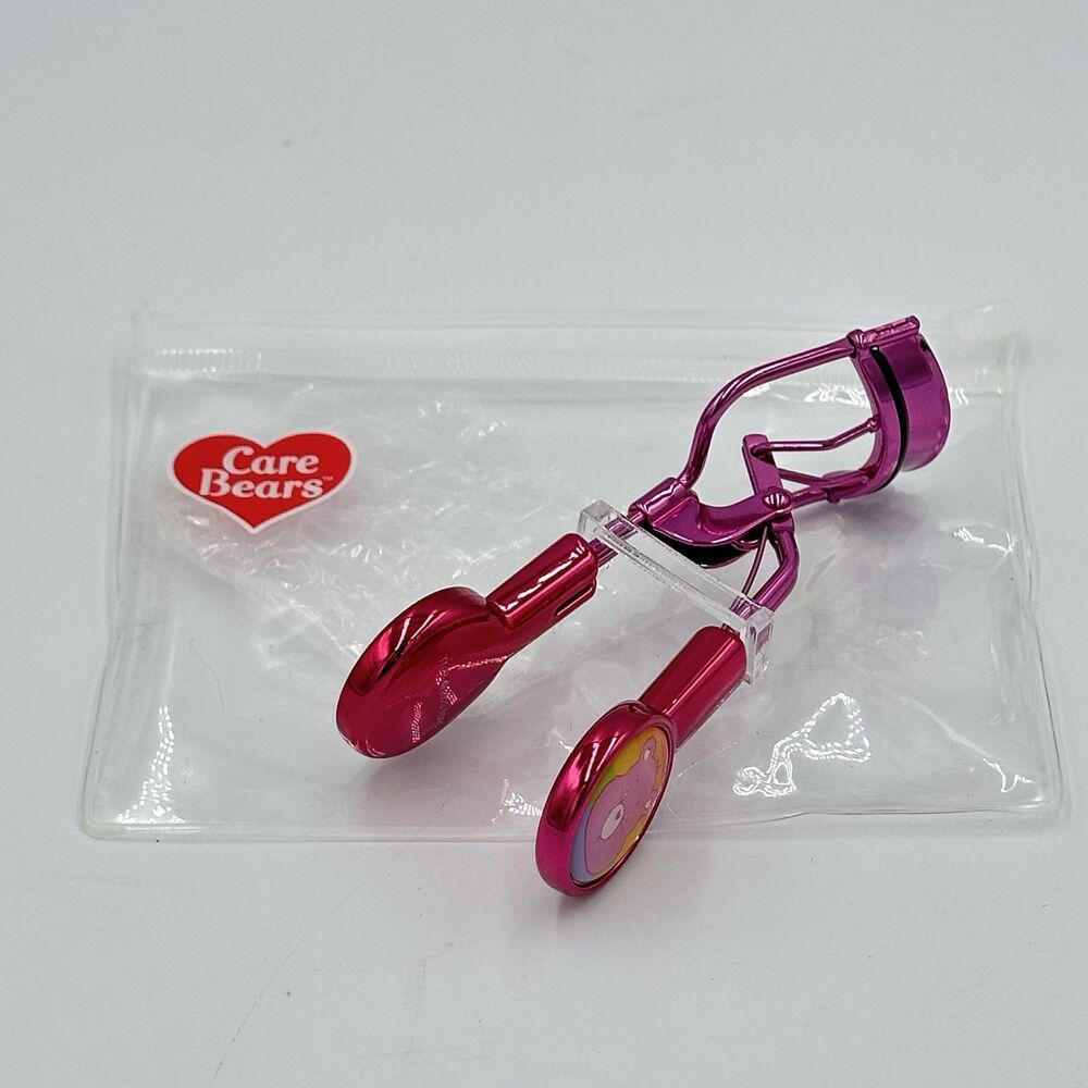 Care Bears Eyelash Curler Eye Lash Curler Metallic Pink Portable w/ Storage Bag